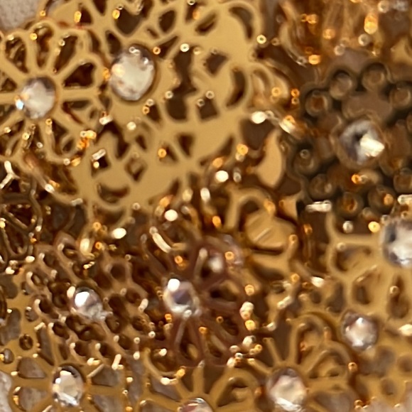 NEW KATE SPADE GOLDEN AGE CRYSTAL FLOWER NECKLACE MINT - Picture 13 of 14